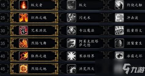 火法天赋,火法天赋和输出手法缩略图