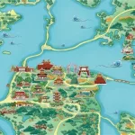 手绘地图(手绘地图创意画)缩略图